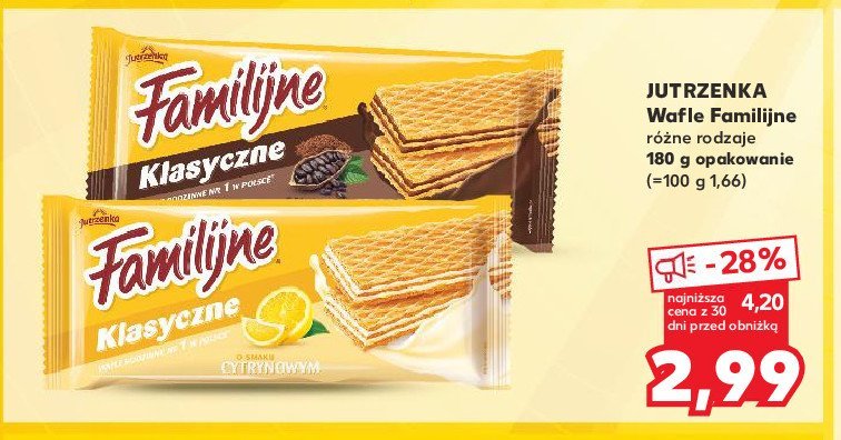 Wafle cytrynowe Jutrzenka familijne promocja