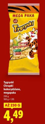 Chrupki kukurydziane megapaka Tygryski promocja w Lidl