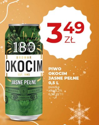 Piwo OKOCIM JASNE PEŁNE 0,5 L promocja w Duży Ben