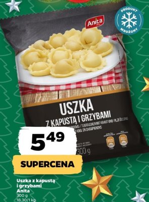 Uszka z kapustą i grzybami  promocja w Netto
