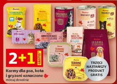 Karma Auchan dla psa, kota i gryzoni promocja w Auchan