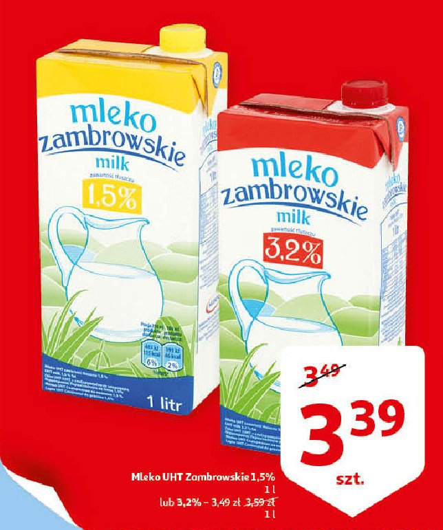 Mleko 3.2% Mlekpol zambrowskie promocje