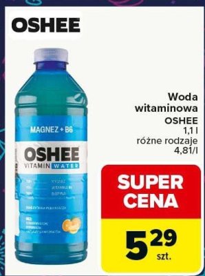 Woda witaminowa OSHEE różne rodzaje promocja w Carrefour