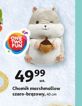 Chomik marshmallow szaro-br膮zowy 40 cm One two fun promocja