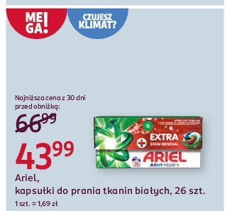 Kapsu艂ki do prania extra clean power Ariel all in 1 promocja