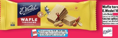 Wafle torcikowe orzechowe E.Wedel 160g promocja w TOPAZ