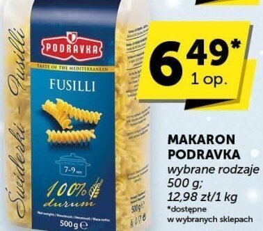 Makaron Podravka Fusilli promocja w Euro Sklep
