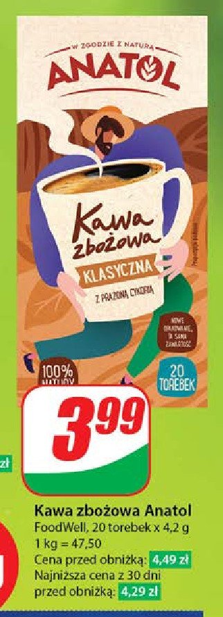 Kawa zbożowa klasyczna Anatol promocja
