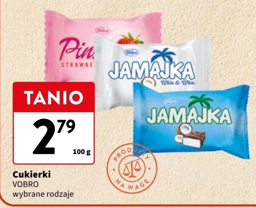 Cukierki pinki strawberry Vobro promocja