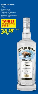 Wódka Żubrówka Biała promocja