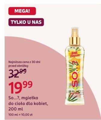 Mgiełka do ciała dla kobiet promocja w Rossmann