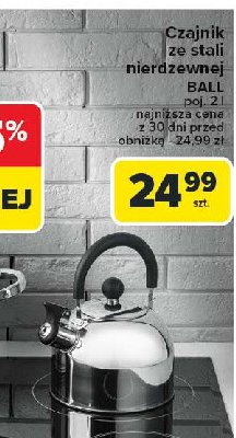 Czajnik ball 2 l promocja w Carrefour Market