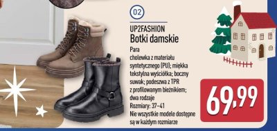 Botki damskie, 2 rodzaje promocja w Aldi
