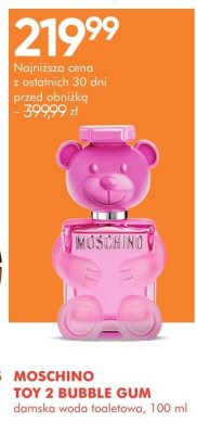 Perfumy damskie MOSCHINO TOY 2 BUBBLE GUM damska woda toaletowa promocja w Super-Pharm