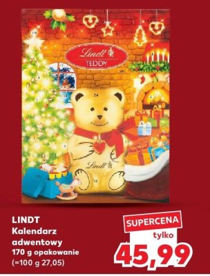 Kalendarz adwentowy Lindt  promocja w Kaufland