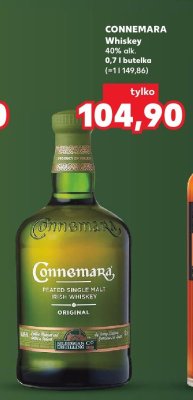 Whiskey CONNEMARA 40% alk. 0,7 l butelka promocja w Kaufland