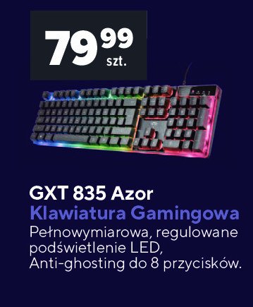 Klawiatura gxt 835 azor Trust promocja