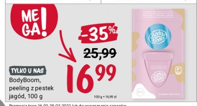Peeling do cia艂a z pestek jag贸d Body boom promocja