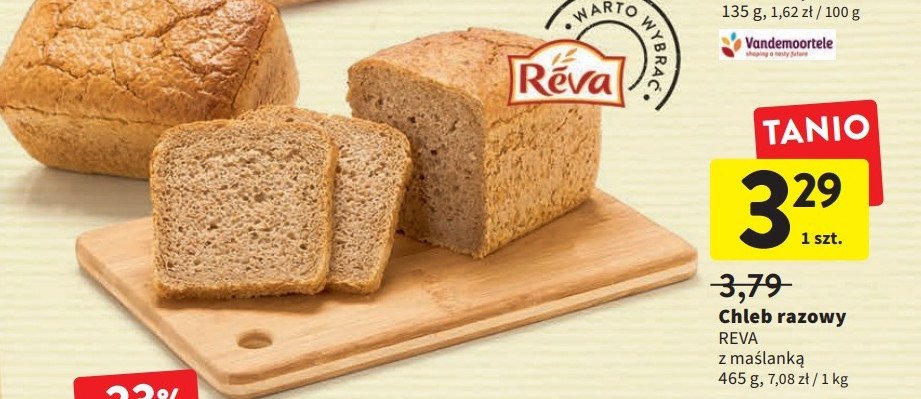 Chleb razowy Reva promocja