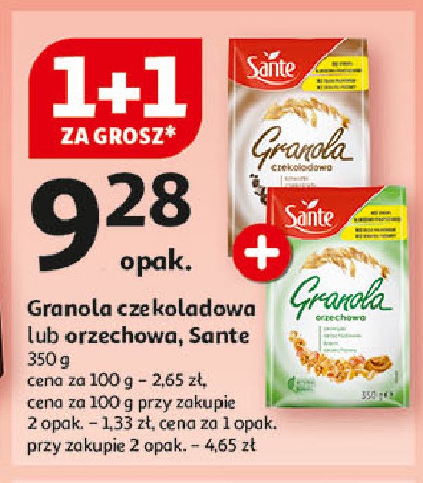 Płatki czekoladowe Sante granola promocja