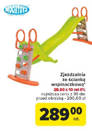 Zjeżdżalnia ze ścianką wspinaczkową promocja w Carrefour