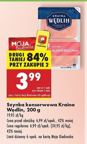 Szynka konserwowa Kraina wędlin promocja