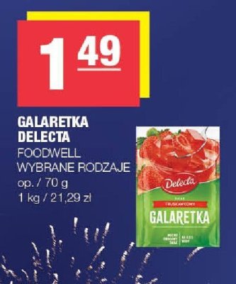 Galaretka Delecta Foodwell wybrane rodzaje promocja w SPAR