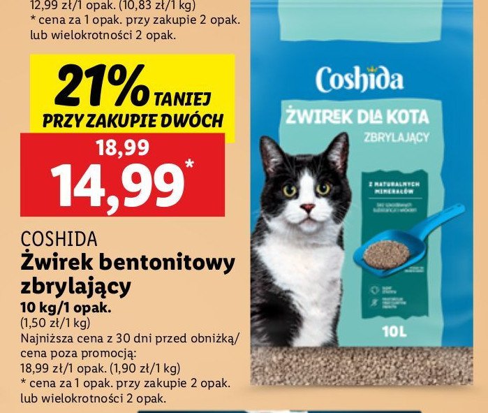 Żwirek dla kota Coshida promocja