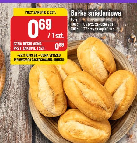 Bułka śniadaniowa promocja w POLOmarket