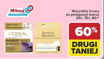 Wszystkie kremy do pielęgnacj twarzy 60+, 70+, 80+ Carrefour promocja w Carrefour