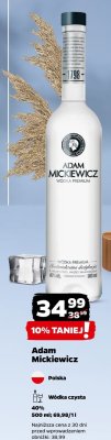Wódka Adam Mickiewicz promocja w Netto