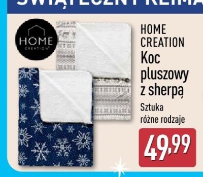 Koc pluszowy z nadrukiem, różne rodzaje promocja w Aldi