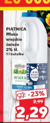 Mleko wiejskie 2% Piątnica promocja