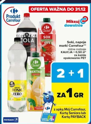 Napój Cola Zero 2L promocja w Carrefour Market