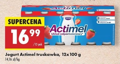 Jogurt Actimel truskawkowy promocja