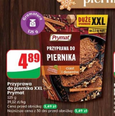 Przyprawa do piernika XXL Prymat promocja w Dino