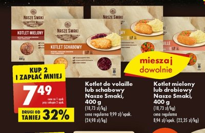 Kotlet schabowy z ziemniakami i buraczkami Nasze smaki promocja