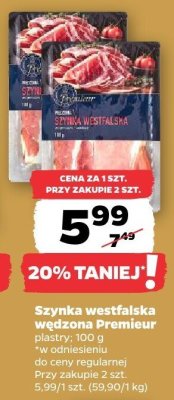 Szynka westfalska wędzona Prmieur Premieur promocja w Netto