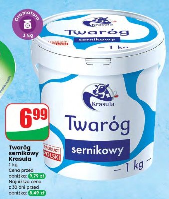 Twaróg sernikowy 1 kg promocja w Dino