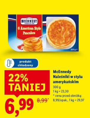 Naleśniki w stylu amerykańskim McEnnedy promocja w Lidl