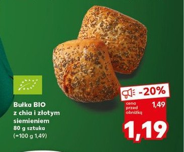 Bułka bio z chia i złotym siemieniem promocja