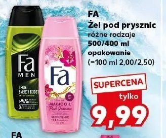 Żel pod prysznic Fa men sport energy boost promocja