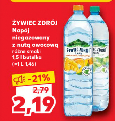 Woda limonka-mięta Żywiec zdrój z nutą... promocja