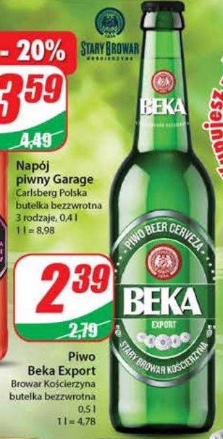 Piwo Beka export promocja