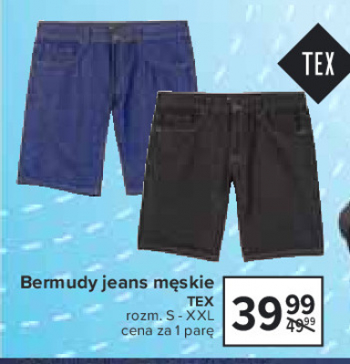 Bermudy męskie jeans s-xxl Tex promocja