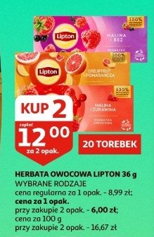 Herbata malina i 偶urawina Lipton promocja