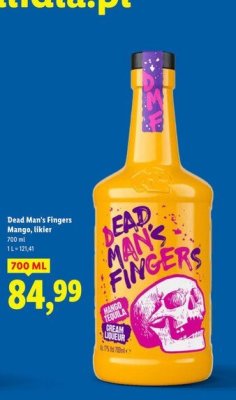 Likier mango Dead Man's Fingers promocja w Lidl