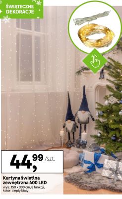 Kurtyna świetlna zewnętrzna 400 LED promocja w Leroy Merlin