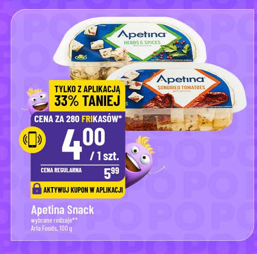 Ser feta z suszonymi pomidorami Arla apetina promocja