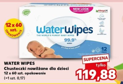 Chusteczki nawilżane dla dzieci Water Wipes 12 x 60 szt. opakowanie promocja w Kaufland